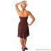 Alki'i One-size-fits-all Ruffled Tube Dress Coverup Brown B07CKMVFJD
